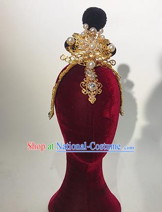 Traditional Chinese Stage Show Royal Crown Headdress Handmade Catwalks Hair Accessories for Women