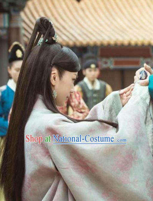 Chinese Drama Ancient Ming Dynasty Dauphine Concubine Sun Ruowei Replica Costumes and Headpiece for Women