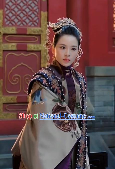 Empress of the Ming Chinese Ancient Drama Ming Dynasty Noble Consort An Replica Costumes and Headpiece Complete Set