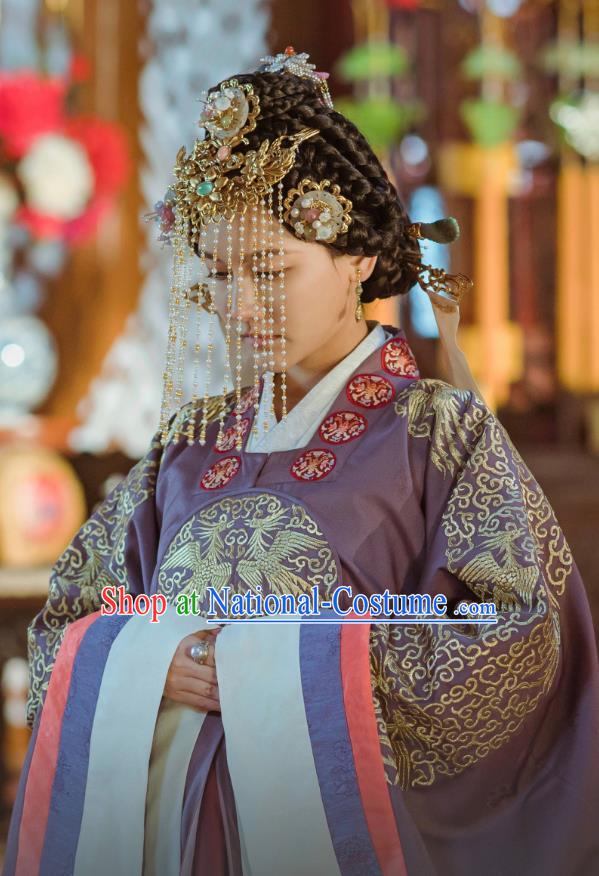 Drama Empress of the Ming Chinese Ancient Korean Princess Replica Costumes and Headpiece Complete Set