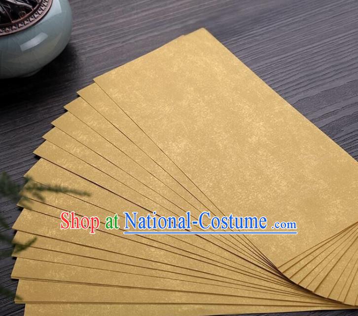 Traditional Chinese Ginger Letter Paper Handmade The Four Treasures of Study Writing Batik Art Paper