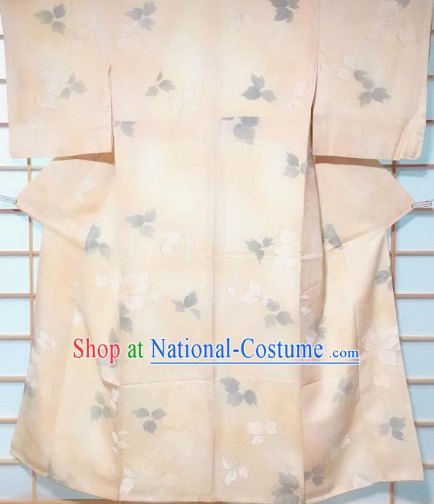 Japanese Traditional Printing Edo Komon Kimono Japan Yukata Dress Costume for Women