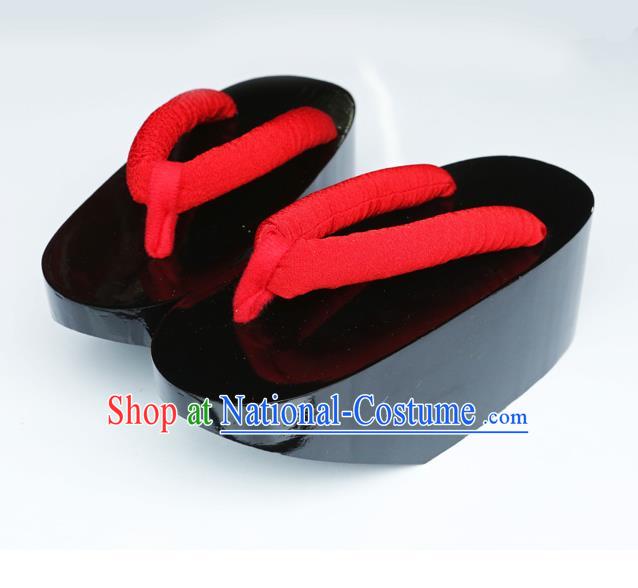 Traditional Japanese Geisha High Heel Geta Slippers Asian Japan Clogs Shoes for Women