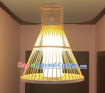 Chinese Traditional Bamboo Weaving Palace Lanterns Handmade Hanging Lantern Lamp