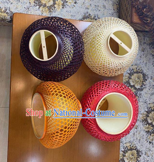 Chinese Traditional Bamboo Weaving Ceiling Lanterns Handmade Lantern Lamp