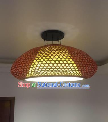 Chinese Traditional Bamboo Weaving Ceiling Lanterns Handmade Lantern Lamp