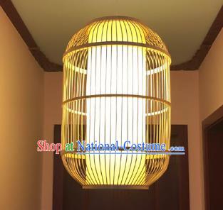 Chinese Traditional Bamboo Weaving Palace Lanterns Handmade Hanging Lantern Lamp