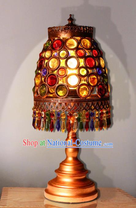 Southeast Asia Traditional Desk Lantern Thailand Handmade Grass Lanterns