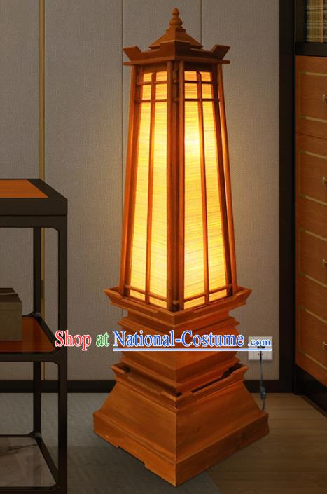 Southeast Asia Traditional Wood Floor Lantern Thailand Handmade Lanterns