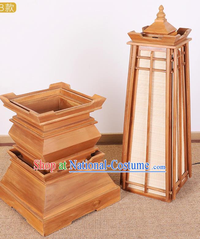 Southeast Asia Traditional Wood Floor Lantern Thailand Handmade Lanterns