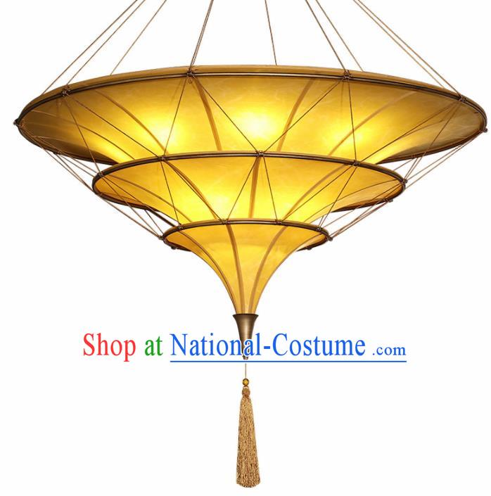 Asian Traditional Imitation Sheepskin Ceiling Lantern Thailand Handmade Lanterns Hanging Lamps