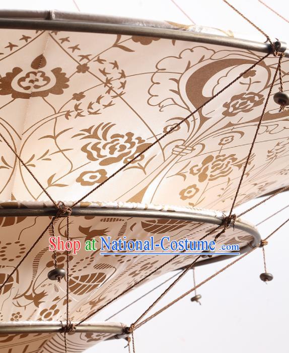 Asian Traditional Fabrics Ceiling Lantern Thailand Handmade Lanterns Hanging Lamps