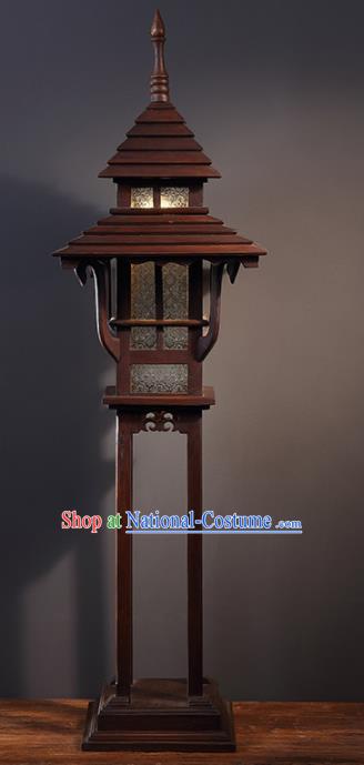 Southeast Asia Traditional Wood Carving Floor Lantern Thailand Handmade Lanterns