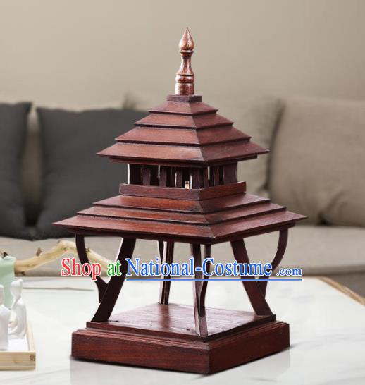 Southeast Asia Traditional Wood Carving Desk Lantern Thailand Handmade Lanterns