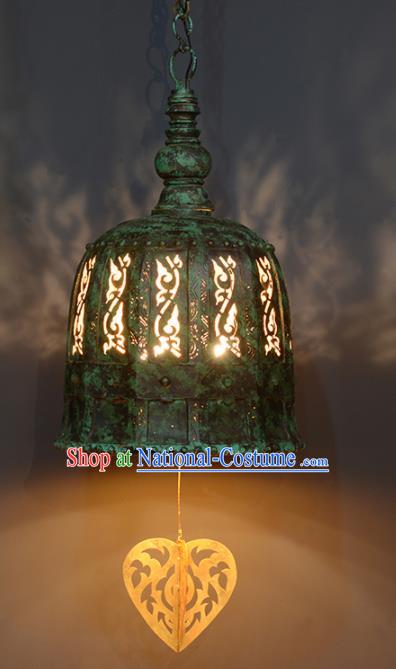 Asian Traditional Antique Iron Ceiling Lantern Thailand Handmade Lanterns Hanging Lamps