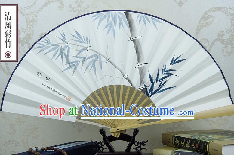 Traditional Chinese Hand Painting Bamboo Paper Fan China Accordion Folding Fan Oriental Fan