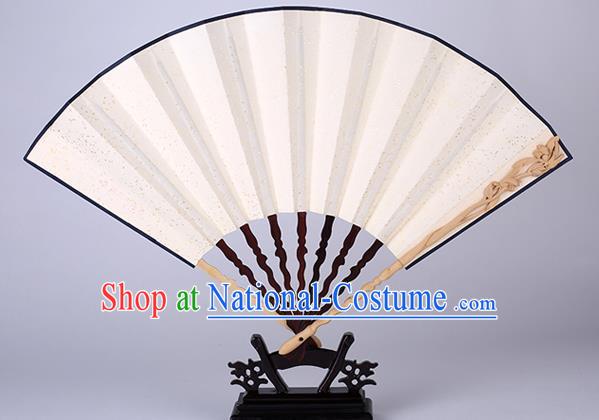 Traditional Chinese Handmade Carving Orchid Paper Folding Fan China Accordion Fan Oriental Fan