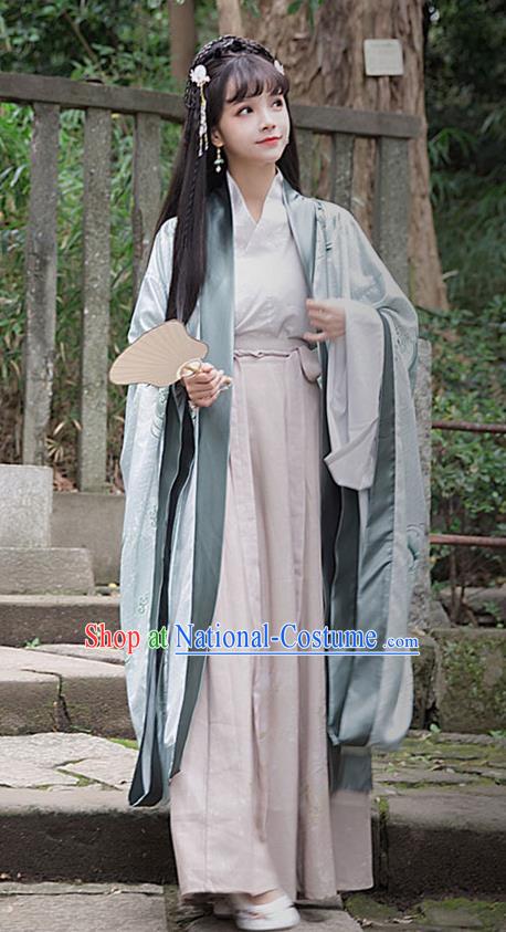 Traditional Chinese Ancient Patrician Lady Hanfu Dress Zhou Dynasty Princess Historical Costumes for Women