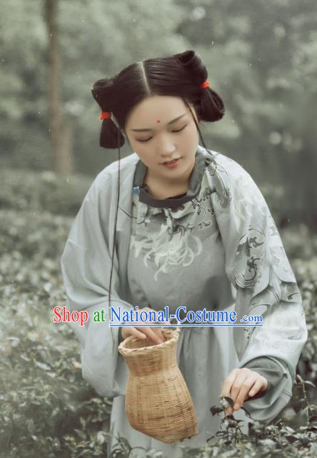 Traditional Chinese Ancient Palace Lady Robe Tang Dynasty Court Maid Historical Costumes for Women