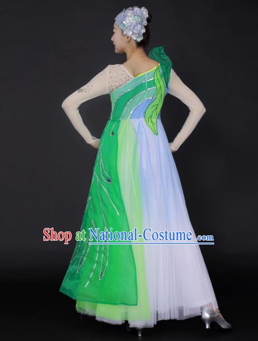 Professional Modern Dance Chorus Veil Dress Opening Dance Stage Performance Costume for Women