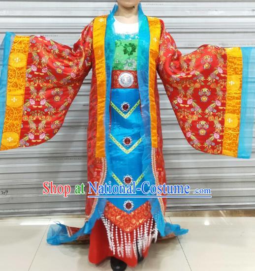 Chinese Ancient Empress Costumes Traditional Tang Dynasty Court Queen Hanfu Dresses for Women