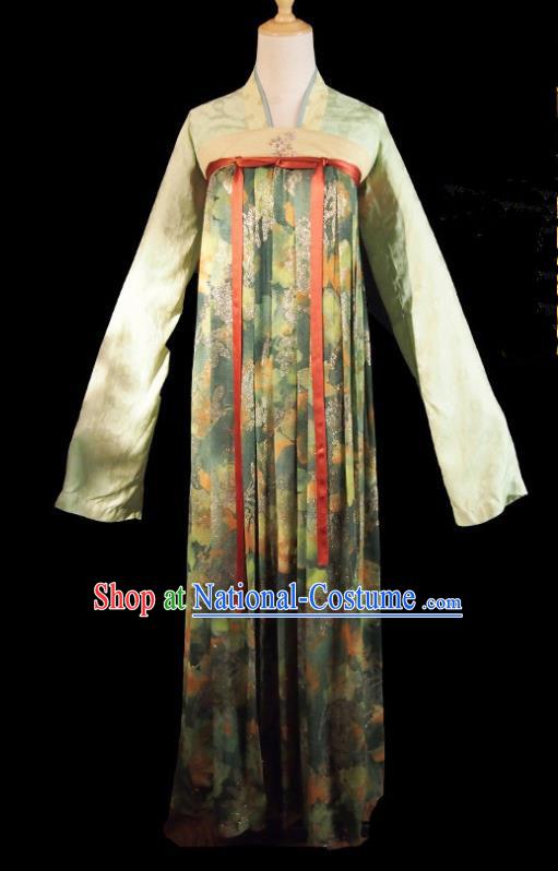 Chinese Ancient Princess Costume Historical Drama Royal Nirvana Song Dynasty Green Hanfu Dress for Women