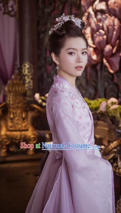 Chinese Drama The Love Lasts Two Minds Ancient Princess Chang Le Hanfu Dress Costume and Headpiece for Women