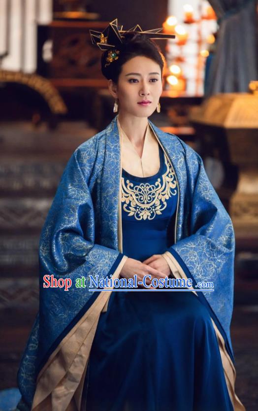 Chinese Ancient Imperial Dame Liu Ruyu Historical Drama Qing Yu Nian Joy of Life Costume and Headpiece Complete Set