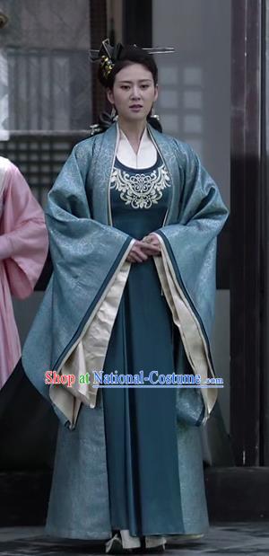 Chinese Ancient Imperial Dame Liu Ruyu Historical Drama Qing Yu Nian Joy of Life Costume and Headpiece Complete Set