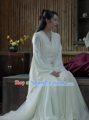 Chinese Ancient Imperial Consort of Qi Si Lili Historical Drama Qing Yu Nian Joy of Life Costume and Headpiece Complete Set