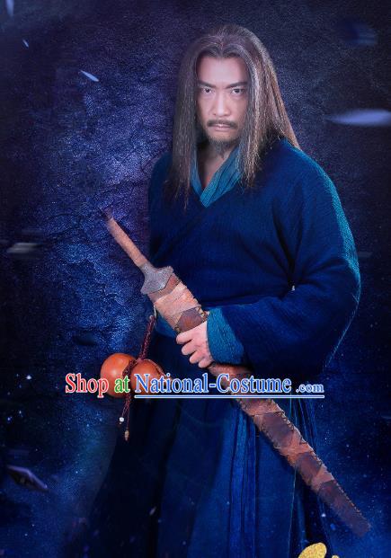 Chinese Ancient Swordsman Yan Nantian Clothing Historical Drama Handsome Siblings Costume and Headpiece for Men