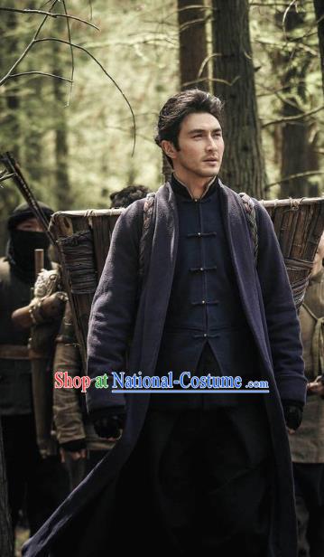 Chinese Drama Candle in The Tomb The Wrath of Time Grave Robber Leader Zhegu Shao Costume for Men