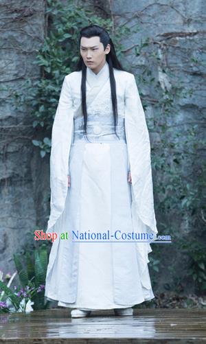 Chinese Ancient Royal Highness Mo Yihuai Clothing Historical Drama The Eternal Love Costume and Headwear for Men