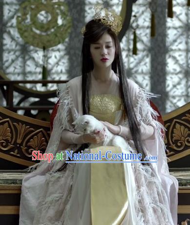 Chinese Ancient Elder Princess of Qing Historical Drama Qing Yu Nian Joy of Life Costume and Headpiece Complete Set