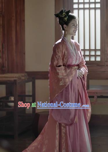 Chinese Historical Drama Ancient Rich Dame Liu Ruyu Qing Yu Nian Joy of Life Costume and Headpiece Complete Set