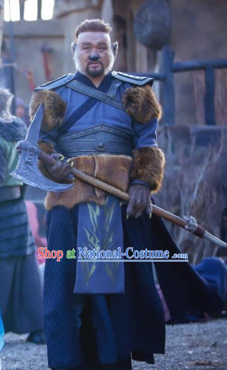 Swords of Legends Chinese Ancient Monster Clothing Historical Drama Costume and Headwear for Men