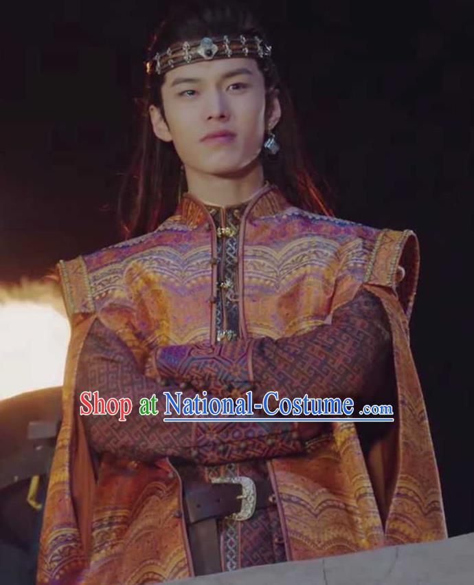 Chinese Drama The Love By Hypnotic Ancient Childe Aide Yushu Historical Costume and Headwear for Men