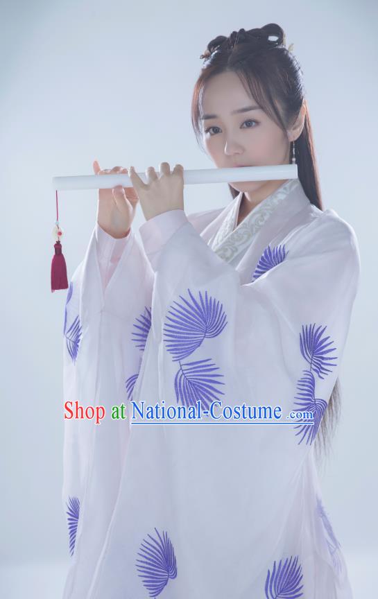 Chinese Historical Drama Ancient Female Physician Lin Ling Hanfu Dress Under the Power Costume and Headpiece for Women