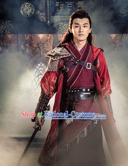 Drama Demon Catcher Zhong Kui Chinese Ancient Master Mu Tianran Costume and Headpiece Complete Set