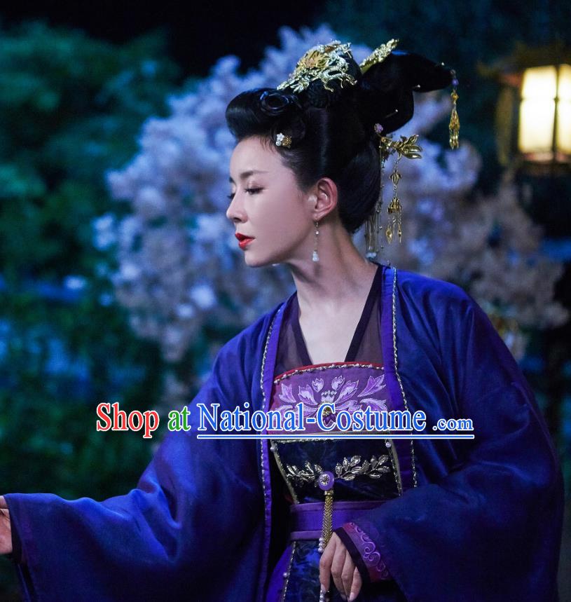 Chinese Ancient Imperial Consort Xia Dress Historical Drama Cinderella Chef Costume and Headpiece for Women