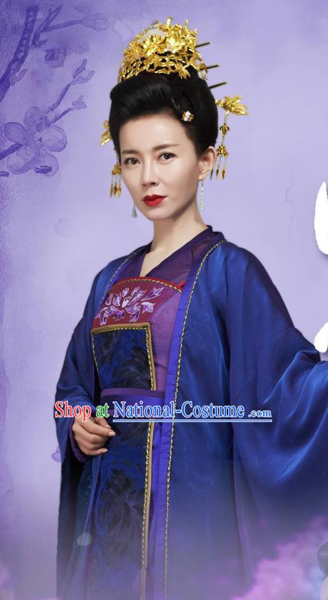 Chinese Ancient Imperial Consort Xia Dress Historical Drama Cinderella Chef Costume and Headpiece for Women