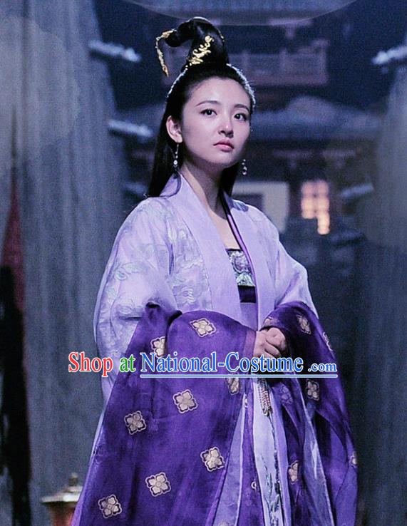 Chinese Ancient Tang Dynasty Royal Lady Ye Yuanan Dress Historical Drama An Oriental Odyssey Costume and Headpiece for Women