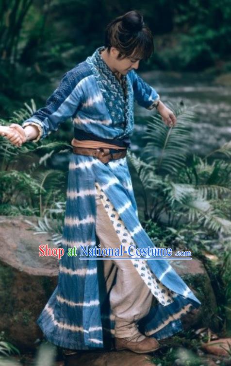 Drama The Dark Lord Chinese Ancient Ming Dynasty Castellan Ye Xiaotian Costume and Headpiece Complete Set