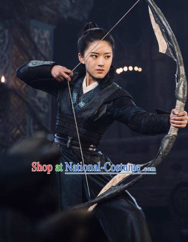 Chinese Ancient Female Swordsman Dress and Hairpins Historical Drama Love of Thousand Years Across A Man Costumes