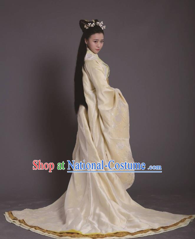 Chinese Ancient Zhou Dynasty Queen Dress Historical Drama King Is Not Easy Princess Costumes and Hair Accessories