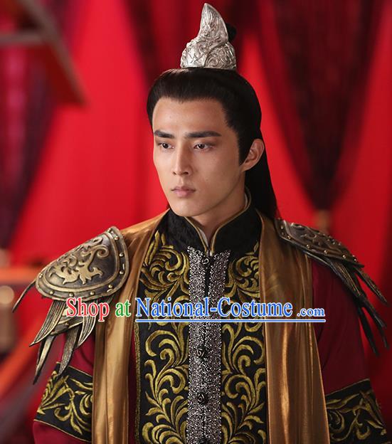 Chinese Ancient Lord Apparel Clothing and Jade Hairpin Drama The Taosim Crandmaster Tie Lang Costumes and Headwear