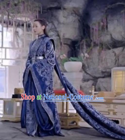 Chinese Ancient Queen Drama Sansheng Sanshi Pillow Eternal Love of Dream Bai Fengjiu Wedding Costumes Complete Set