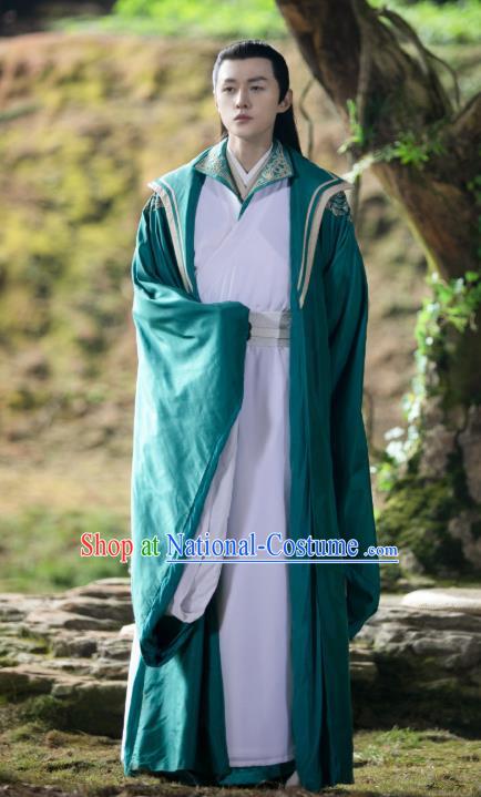 Chinese Ancient Lord of the Underworld Drama Sansheng Sanshi Pillow Eternal Love of Dream Xie Guchou Costumes for Men