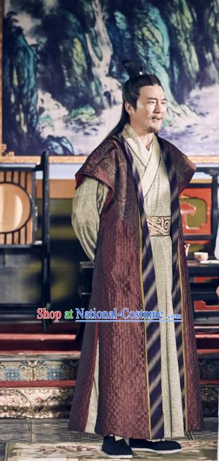 Chinese Ancient Milord Apparels Knight Costumes and Headwear Wuxia Drama Xiya Xia Old Swordsman Garment