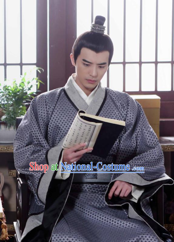 Chinese Ancient Official Garment Costumes and Headwear Drama I am A Pet At Dali Temple Swordsman Mo Qingyan Apparels